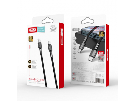 Cablu Date Si Incarcare Usb C Usb C Xo Design Nb B W M Negru