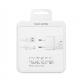 Incarcator retea MicroUSB Samsung EP-TA20EWEUGWW, Fast Charging, alb
