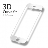 Folie Protectie ecran antisoc Apple iPhone 6 Tempered Glass Full Face 3D alba Blueline