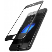 Folie de protectie Ecran OEM pentru Apple iPhone SE (2022) / SE (2020) / 8, Sticla securizata, Full Glue, 5D, Neagra