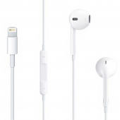 Handsfree Casti EarPods OEM Pentru iPhone / iPad, Cu microfon, Lightning, Alb