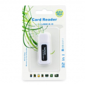 Cititor Card USB OEM, 15in1, Alb