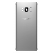 Capac Baterie Argintiu cu geam camera blitz si senzor amprenta, Swap Samsung Galaxy S8+ G955 