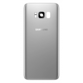 Capac Baterie Argintiu cu geam camera blitz, Swap Samsung Galaxy S8 G950 