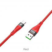 Cablu Incarcare USB la USB Type-C HOCO U53, Flash 5A, 1.2 m, Rosu