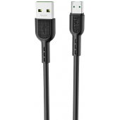 Cablu Date si Incarcare USB la MicroUSB HOCO X33 Surge flash, 4A, 1 m, Negru