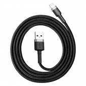 Cablu Date si Incarcare USB-A - Lightning Baseus, 18W, 1m, Gri CALKLF-BG1