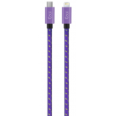 Cablu Date si Incarcare USB-C - Lightning Goui Fashion, 18W, 1m, Mov G-FASHIONC94P