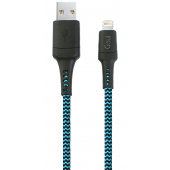 Cablu Date si Incarcare USB la Lightning Goui Tough, 1.5 m, Albastru - Negru G-LC15-8PINB