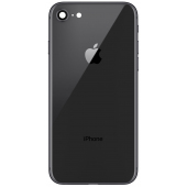 Capac Baterie Apple iPhone 8, Cu Carcasa Mijloc - Geam Camera Spate, Negru