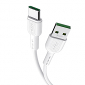 Cablu Date si Incarcare USB la USB Type-C HOCO X33 Surge, 5A, 1 m, Alb