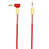 Cablu Audio 3.5 mm la 3.5 mm Tellur, 1.5 m, Conector L, Rosu TLL311061