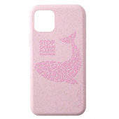 Husa Biodegradabila Wilma Ocean Whale pentru Apple iPhone 11, Roz WPC1021ORIP11R