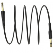Cablu Audio 3.5 mm la 3.5 mm Borofone BL1 Audiolink, 1 m, Negru