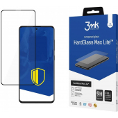 Folie de protectie Ecran 3MK HardGlass Max Lite pentru Samsung Galaxy A51 A515 / A52s 5G A528 / A52 5G A526, Sticla Securizata, Edge Glue, Neagra 