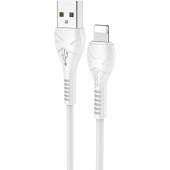 Cablu Date si Incarcare USB la Lightning HOCO X37, 1 m, Alb