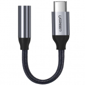 Adaptor Audio USB Type-C la 3.5 mm UGREEN, 0.1 m, Gri