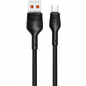 Cablu Date si Incarcare USB-A - microUSB XO Design NB55, 40W, 1m, Negru