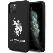 Husa TPU U.S. Polo Big Horse pentru Apple iPhone 11 Pro Max, Neagra USHCN65SLHRBK
