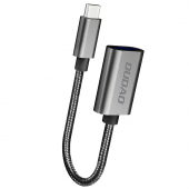 Adaptor OTG USB la USB Type-C Dudao L15T, 17cm, Negru