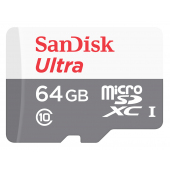 Card Memorie microSDXC SanDisk Ultra Android, 64Gb, Clasa 10 / UHS-1 U1 SDSQUNR-064G-GN3MN