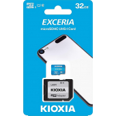 Card Memorie MicroSDHC KIOXIA Exceria (M203) cu Adaptor, 32Gb, Clasa 10 / UHS-1 U1 LMEX1L032GG2