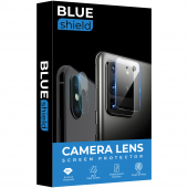 Folie Protectie Camera spate BLUE Shield pentru Apple iPhone 12 Pro Max, Sticla securizata, HD, 0.7mm, 3D, 9H, Neagra