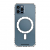 Husa TPU OEM MagSafe Magnetic pentru Apple iPhone 12 Pro, Transparenta