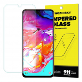 Folie Protectie Ecran WZK pentru Samsung Galaxy A70 A705, Sticla securizata, Full Glue, 9H
