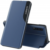 Husa Piele OEM Eco Leather View pentru Samsung Galaxy A52 A525 / Samsung Galaxy A52 5G A526 / Samsung Galaxy A52s 5G A528, cu suport, Albastra