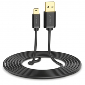 Cablu Date si Incarcare USB la MiniUSB UGREEN US132, 2 m, Negru