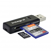Cititor Card USB Integral 3.1 SD & MICROSD, Negru INCRUSB3.0SDMSDV2