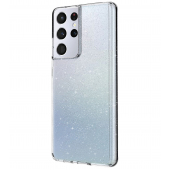 Husa pentru Samsung Galaxy S21 Ultra 5G G998, UNIQ, LifePro Tinsel, Transparenta