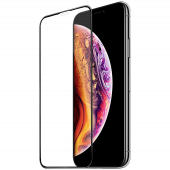 Folie Protectie Ecran HOCO pentru Apple iPhone X / Apple iPhone XS / Apple iPhone 11 Pro, Sticla securizata, Full Face, Edge Glue, 3D G2, Neagra 