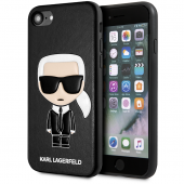 Husa TPU Karl Lagerfeld Full Body Iconic pentru Apple iPhone 8 / Apple iPhone SE (2020), Neagra KLHCI8IKPUBK 