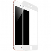 Folie Protectie Ecran HOCO Flash pentru Apple iPhone 7 Plus / Apple iPhone 8 Plus, Sticla securizata, Full Face, Edge Glue, HD G1, Alba 