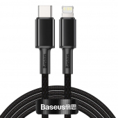 Cablu Date si Incarcare USB Type-C la Lightning Baseus, 2 m, 20W, Negru CATLGD-A01 