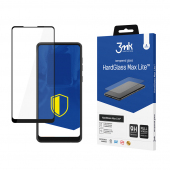 Folie de protectie Ecran 3MK HardGlass Max Lite pentru Samsung Galaxy A21s A217, Sticla securizata, Full Glue, Neagra