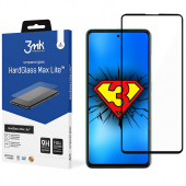 Folie de protectie Ecran 3MK HardGlass Max Lite pentru Samsung Galaxy A52s 5G A528 / A52 5G A526 / A52 A525, Sticla securizata, Full Glue, Neagra