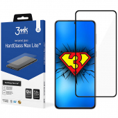 Folie Protectie Ecran 3MK HardGlass Max Lite pentru Samsung Galaxy S21 5G, Sticla securizata, Full Face, Full Glue, Neagra 