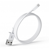 Cablu Date si Incarcare USB la USB Type-C EnviroBest EC7, 1 m, Alb 