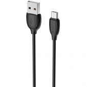 Cablu Date si Incarcare USB la MicroUSB Borofone Benefit BX19, 1 m, Negru 