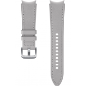 Curea Ceas Samsung Hybrid Leather Samsung Galaxy Watch4 / Galaxy Watch4 Classic / Galaxy Watch5 / Galaxy Watch5 Pro, M/L, 20mm, Argintie ET-SHR89LSEGEU 