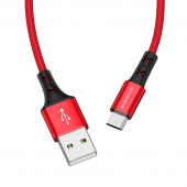 Cablu Date si Incarcare USB-A - microUSB Borofone BX20 Enjoy, 18W, 1m, Rosu