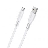 Cablu Date si Incarcare USB-A - USB-C Borofone Wide BX23, 18W, 1m, Alb