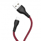 Cablu Date si Incarcare USB la Lightning Borofone BX39 Beneficial, 1 m, Negru Rosu 