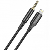 Cablu Audio Lightning la 3.5 mm Borofone BL7, 1 m, Negru 