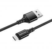 Cablu Date si Incarcare USB-A - microUSB Borofone BX54 Ultra bright, 18W, 1m, Negru