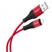 Cablu Date si Incarcare USB la Lightning HOCO X38 Cool, 1 m, Rosu 