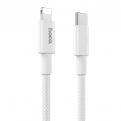 Cablu Date si Incarcare USB-C - Lightning HOCO X56, 20W, 1m, Alb